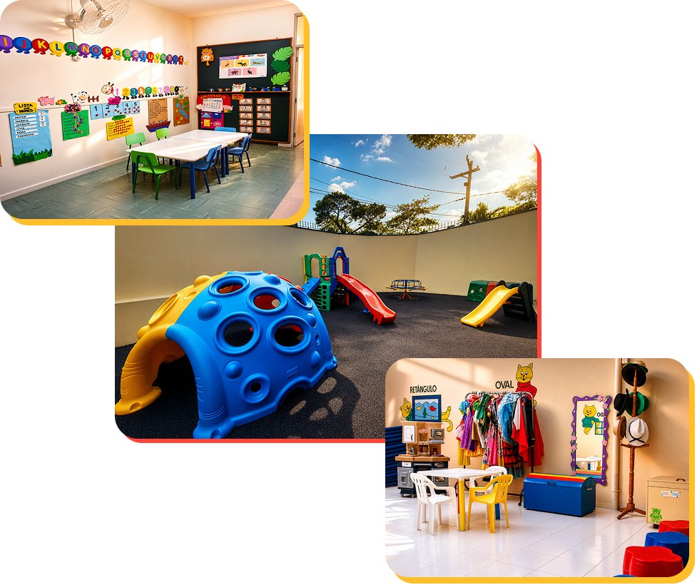 Ambientes da Educação Infantil do Colégio Luiz Blanco